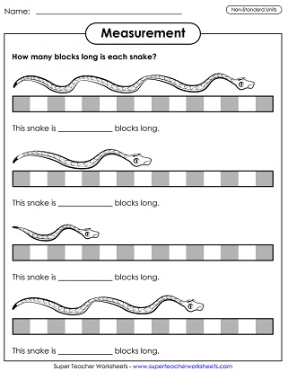standard measurement worksheet