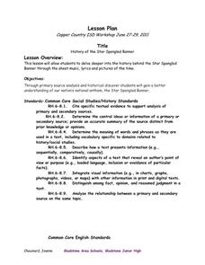 star spangled banner worksheet middle school