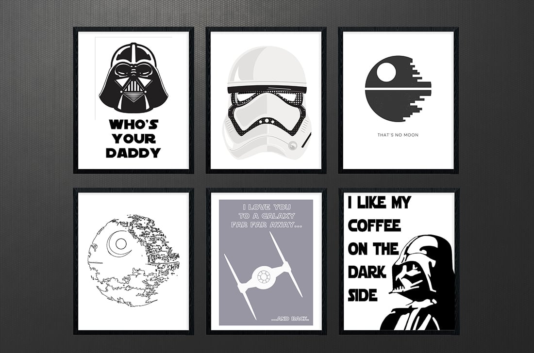 Star Wars Free Printables • A Roundup • Little Gold Pixel