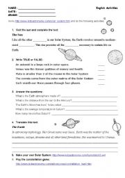 stargazing worksheet