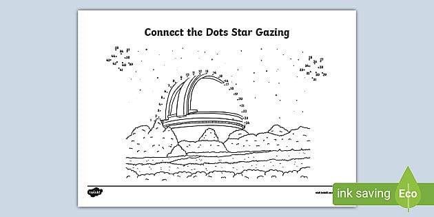 FREE! - Connect the Dots Star Gazing Activity - Worksheet - Twinkl