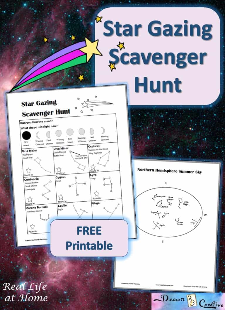 Printable Star Gazing Scavenger Hunt