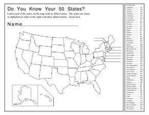 State Abbreviations Lesson Plans &  Worksheets Reviewed by Teachers