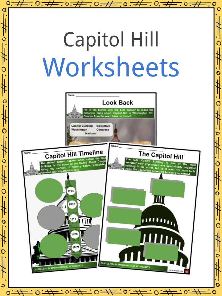 Capitol Hill Facts, Worksheets, Physical Description &  History For ...