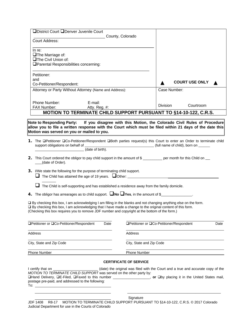 Colorado Child Support Form: Pre-built template | airSlate SignNow