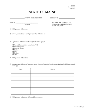 state of maine printable divorce papers