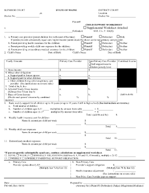 state of maine printable divorce papers
