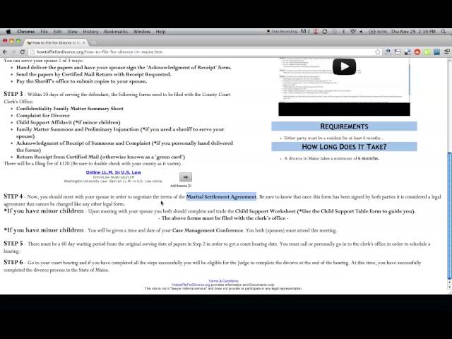 state of maine printable divorce papers