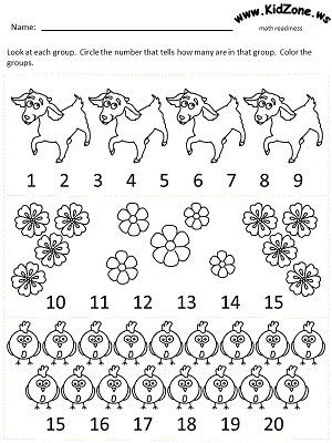 20 Free Printable Worksheets For Preschoolers - Kiddy123.com