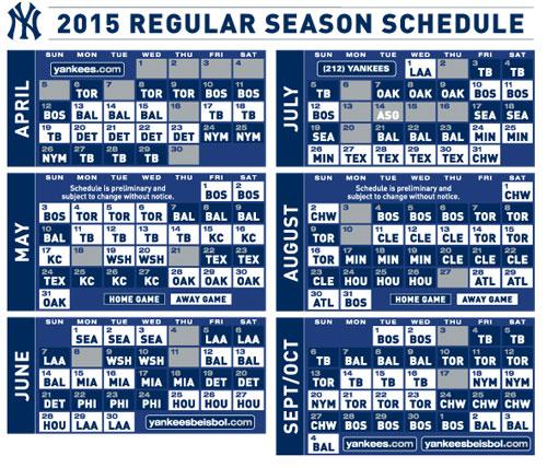 New York Yankees Schedule | New York Yankees