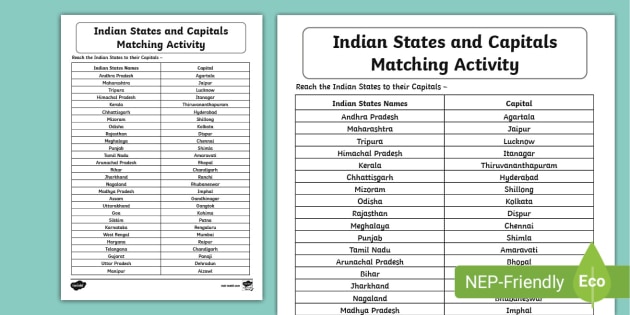 states and capitals worksheet pdf