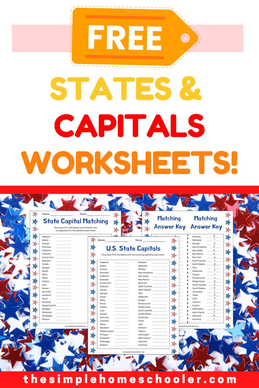 states and capitals worksheet pdf