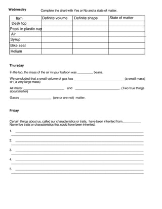 states of matter worksheet high school pdf