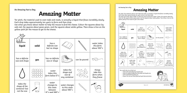 states of matter worksheet high school pdf