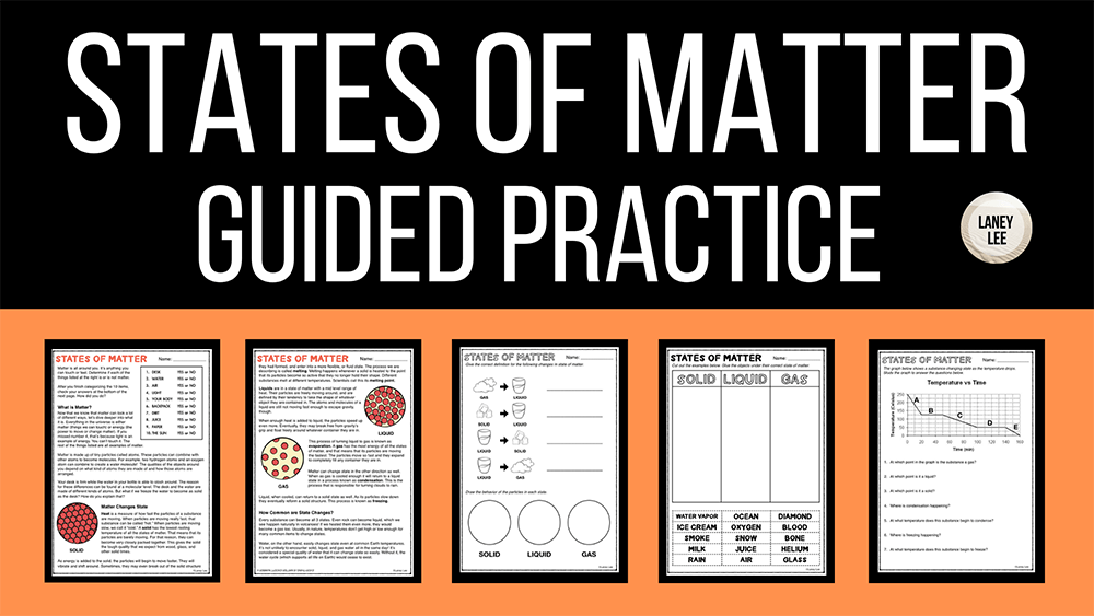 states of matter worksheet pdf