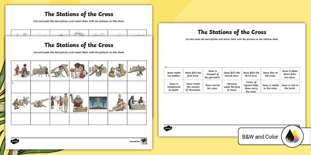 stations of the cross worksheet