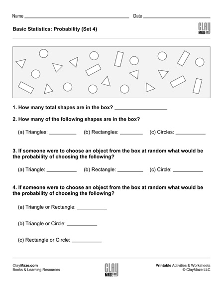 Basic Statistics: Probability I (Set 4) | Homeschool Books, Math ...