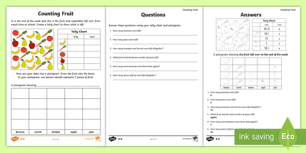 Statistics Worksheet Activity | Maths Resources - Twinkl