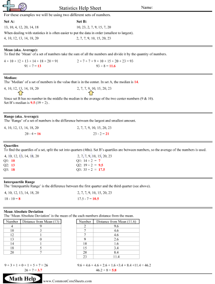 Statistics Worksheets | Free - Distance Learning, worksheets and ...