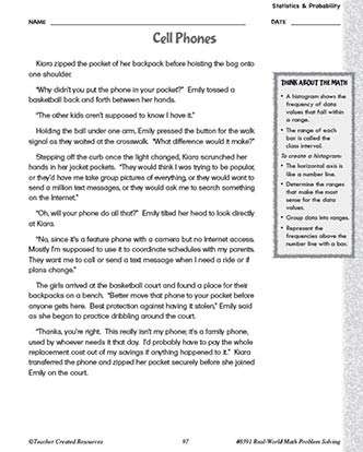 Statistics and Probability Worksheet | 6th Grade Mathematics ...