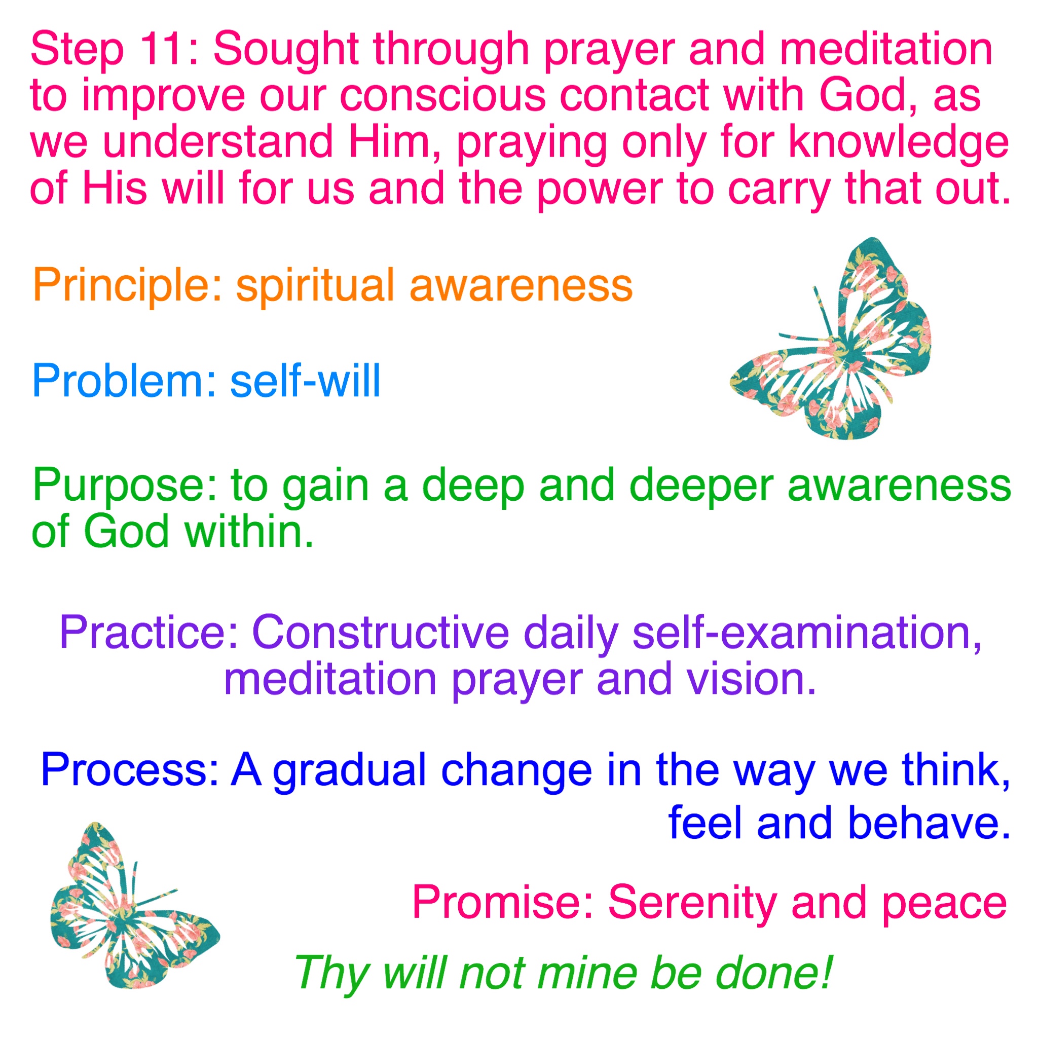 Hand out for our meeting on Sunday - Emotional Sobriety And Food