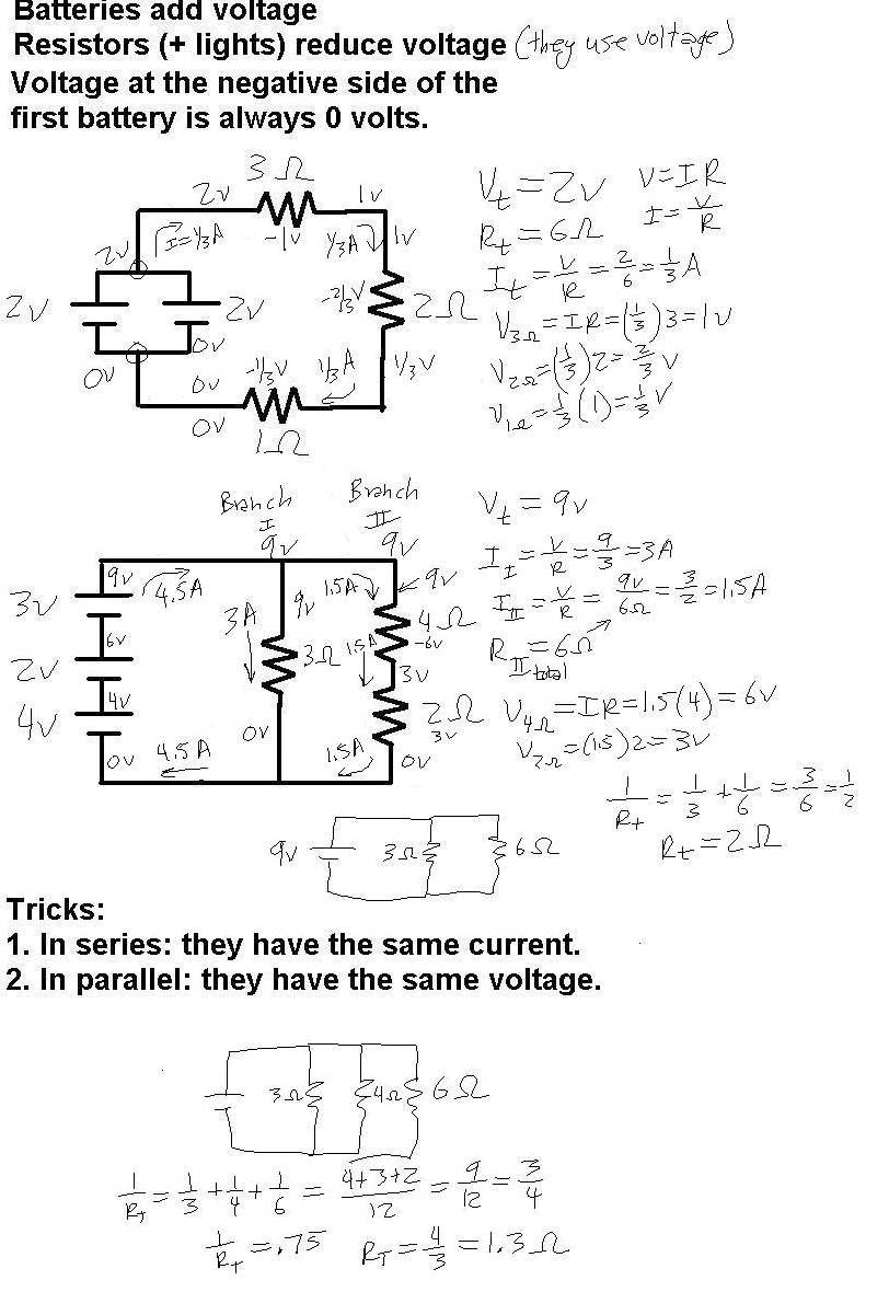 Mr Murrays Website Electricity Notes