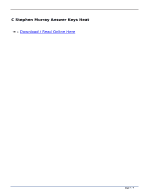 Cstephenmurray Answer Key - Fill Online, Printable, Fillable ...