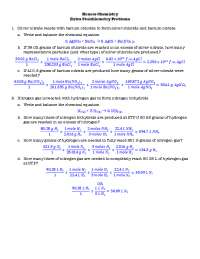 Worksheet Stoichiometry Practice Problems with Answer Key ...