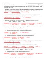 Stoichiometry Worksheet I Answer Key 12-13.pdf - Honors Chemistry ...