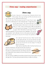 stone soup worksheet