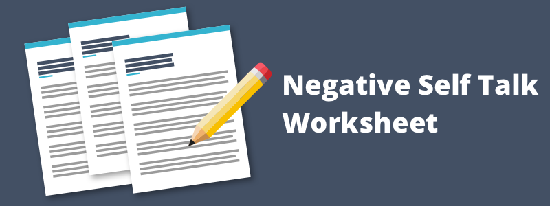 Thought Stopping: Negative Self Talk Worksheet | TheraNest - Worksheets ...