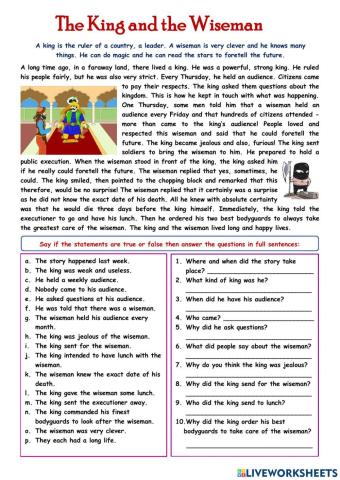 Short stories online exercise  