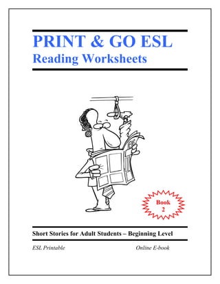 ESL worksheets Book 2 - Short Stories for Adult Students | PDF
