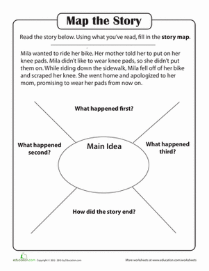 Story Comprehension: Create a Story Map | Worksheet 