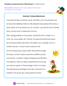 Printable Short Stories Worksheets | ClassWeekly