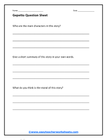 story retelling worksheet
