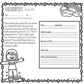 Story Retell and Sequencing | Speech and Language Worksheets ...