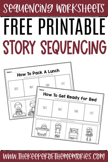 Free Printable Story Sequencing Worksheets - The Keeper of the ...