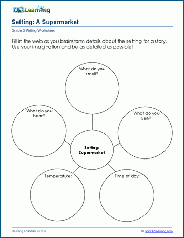 story settings worksheet