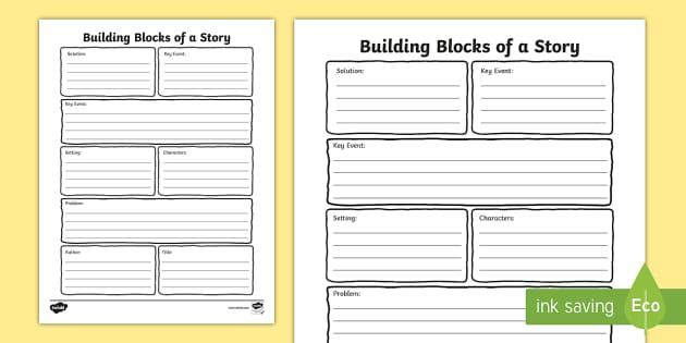 story structure worksheet 4th grade