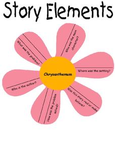 Story Elements Worksheet for 2nd - 4th Grade | Lesson Planet