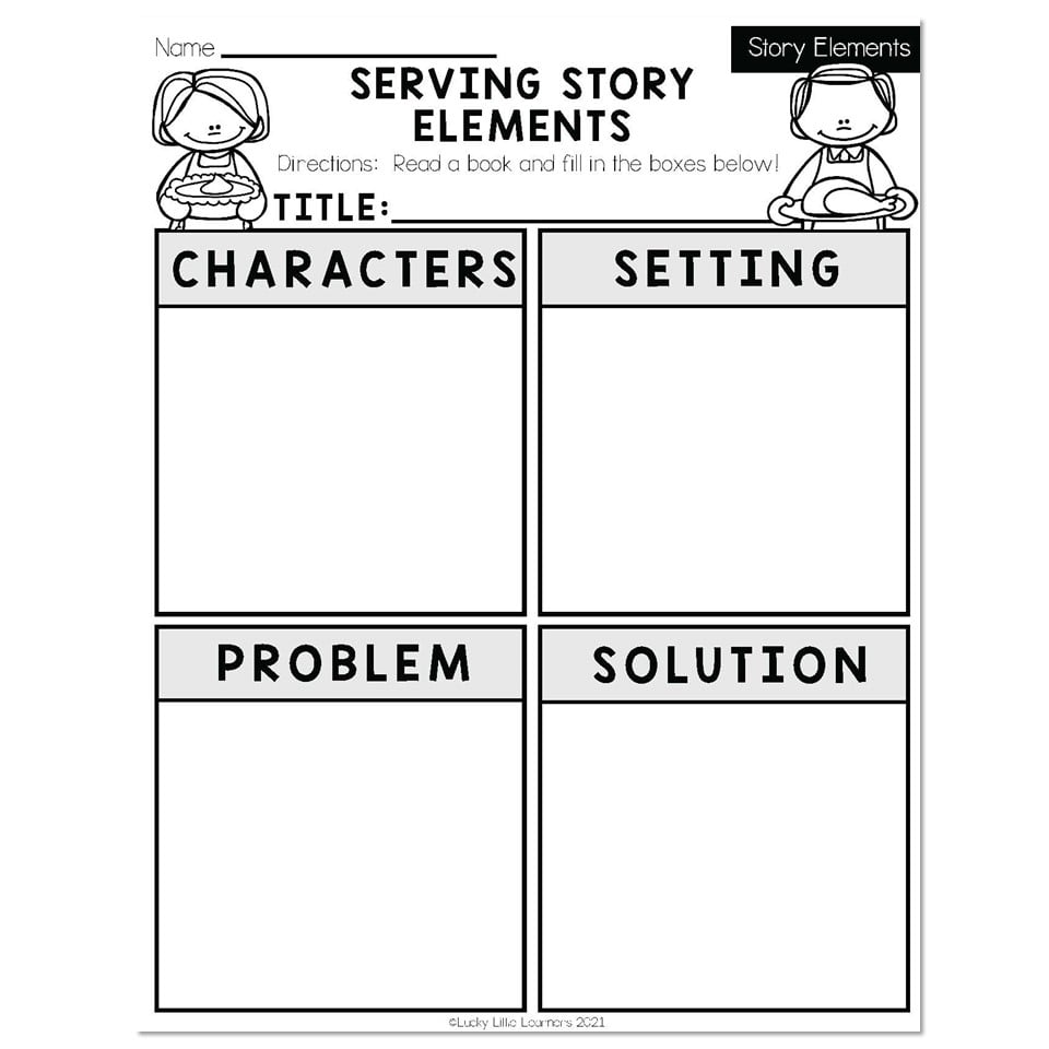 Fall - Early Finishers 2nd Grade - ELA - Story Elements - Serving ...