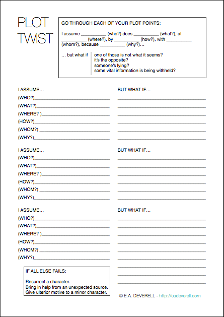 storyline worksheet