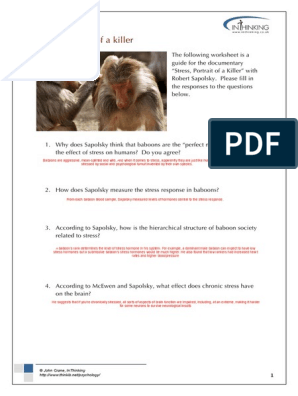 stress portrait of a killer worksheet answers