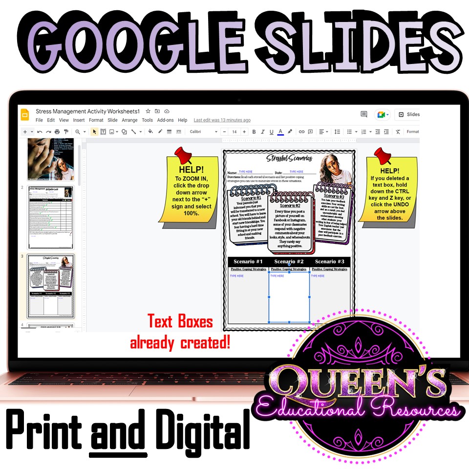 Stress Management Activity Worksheets for Teens | Stress Management  Worksheets