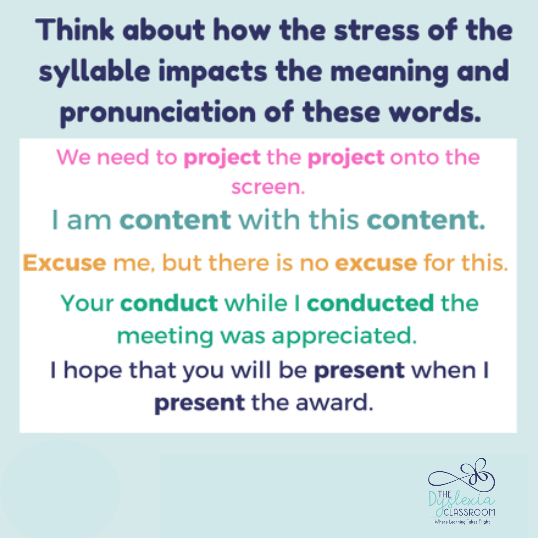 stressed and unstressed syllables worksheet