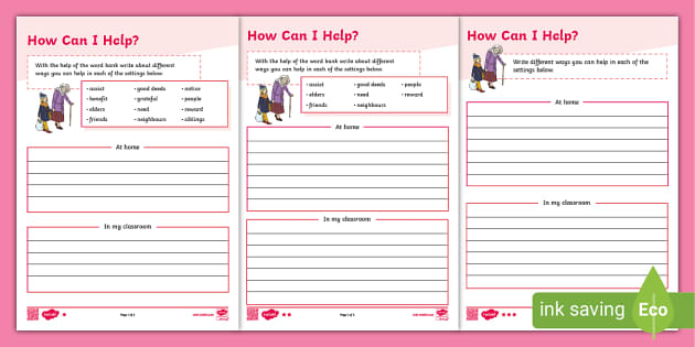 Helping Others Worksheets For Students (Teacher-Made)