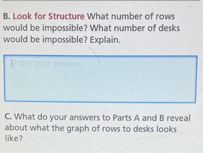 Solved The desks in a study hall are arranged in rows like | Chegg.com