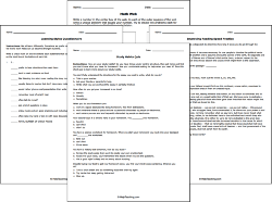 Free Printable Study Skills and Strategies Worksheets
