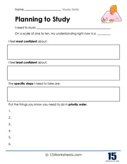 Study Skills Worksheets - 15 Worksheets Library